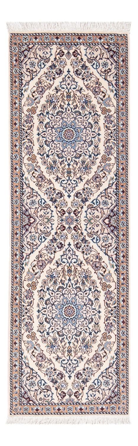 Løber Persisk tæppe - Nain - Premium - 150 x 48 cm - mørk beige