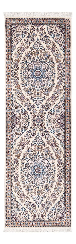 Løber Persisk tæppe - Nain - Premium - 150 x 48 cm - mørk beige