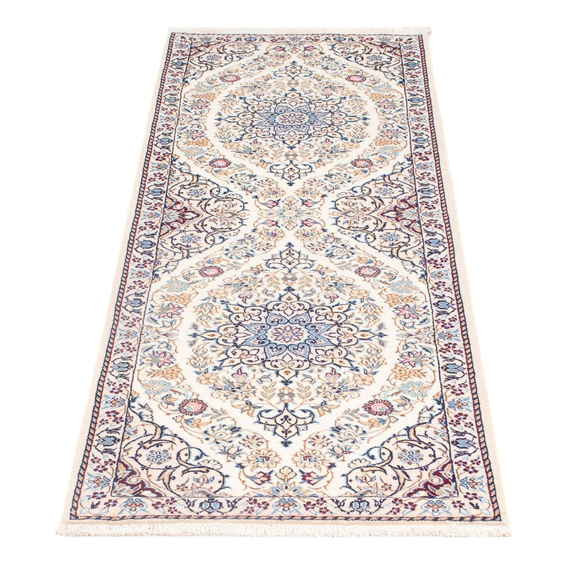 Løber Persisk tæppe - Nain - Premium - 156 x 48 cm - creme