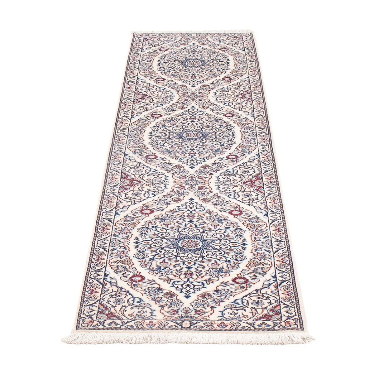 Løber Persisk tæppe - Nain - Premium - 209 x 49 cm - mørk beige