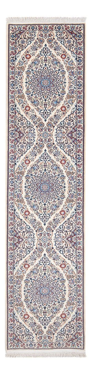 Løber Persisk tæppe - Nain - Premium - 220 x 57 cm - mørk beige