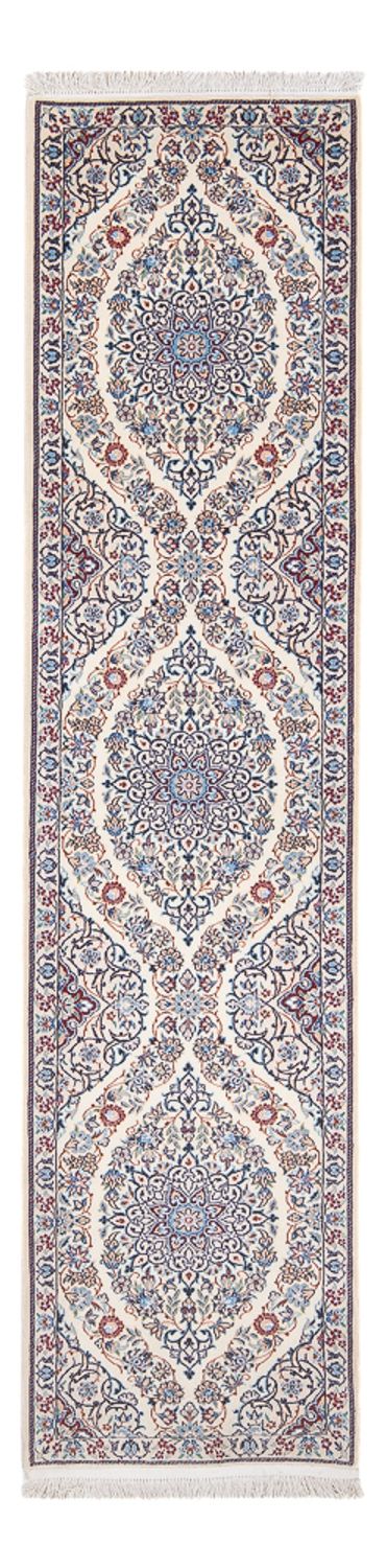 Løber Persisk tæppe - Nain - Premium - 220 x 57 cm - mørk beige