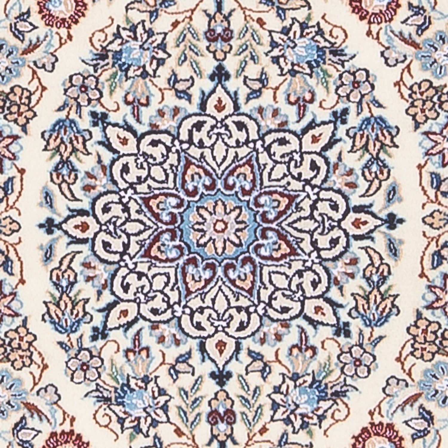 Løber Persisk tæppe - Nain - Premium - 220 x 57 cm - mørk beige