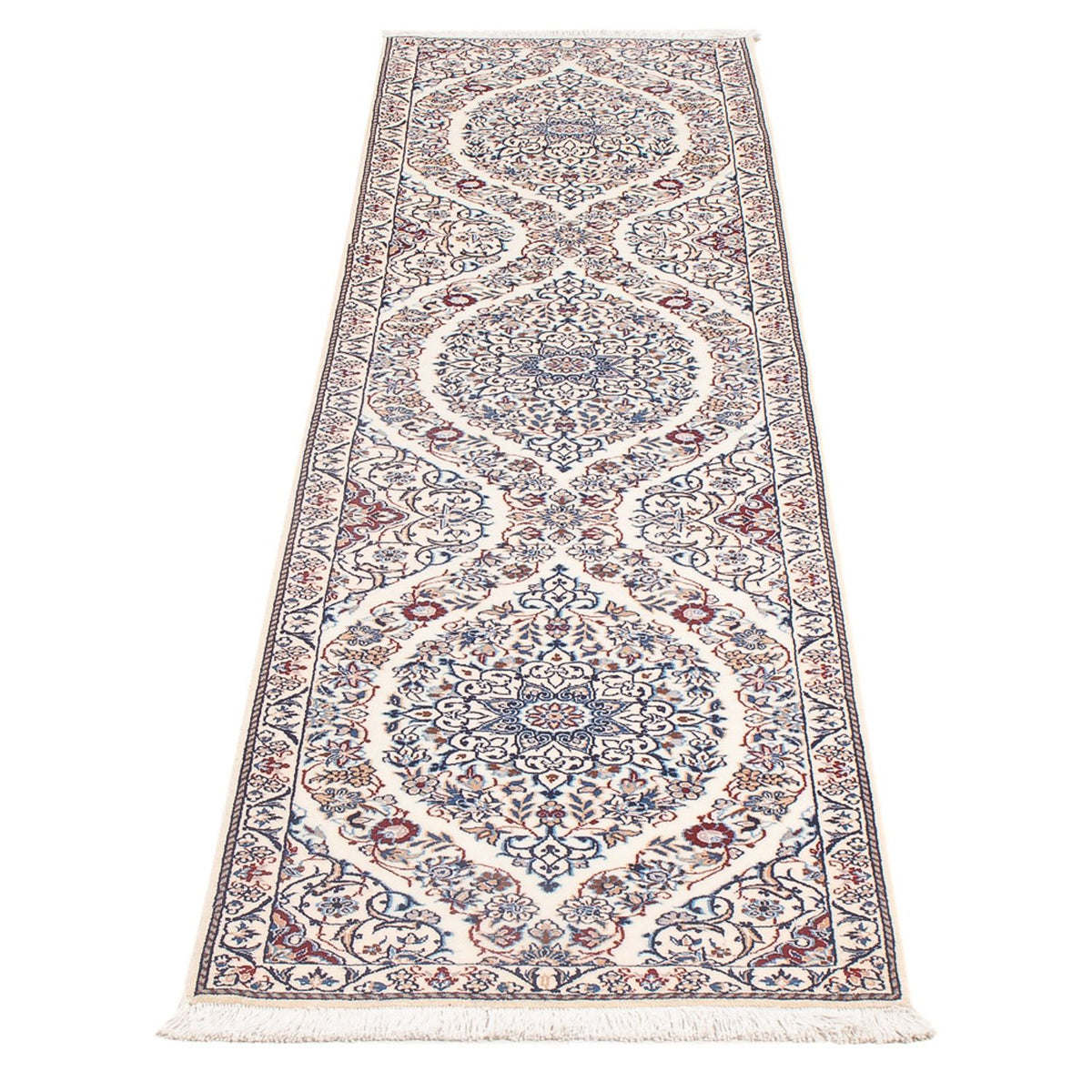 Løber Persisk tæppe - Nain - Premium - 208 x 49 cm - mørk beige