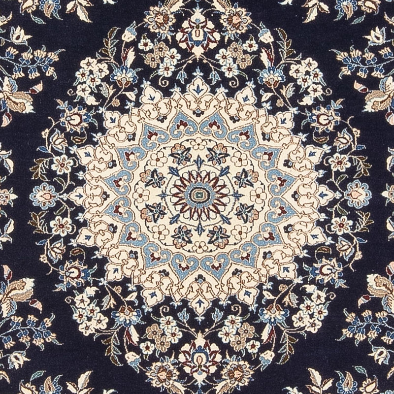 Persisk tæppe - Nain - Premium - 205 x 135 cm - mørkeblå