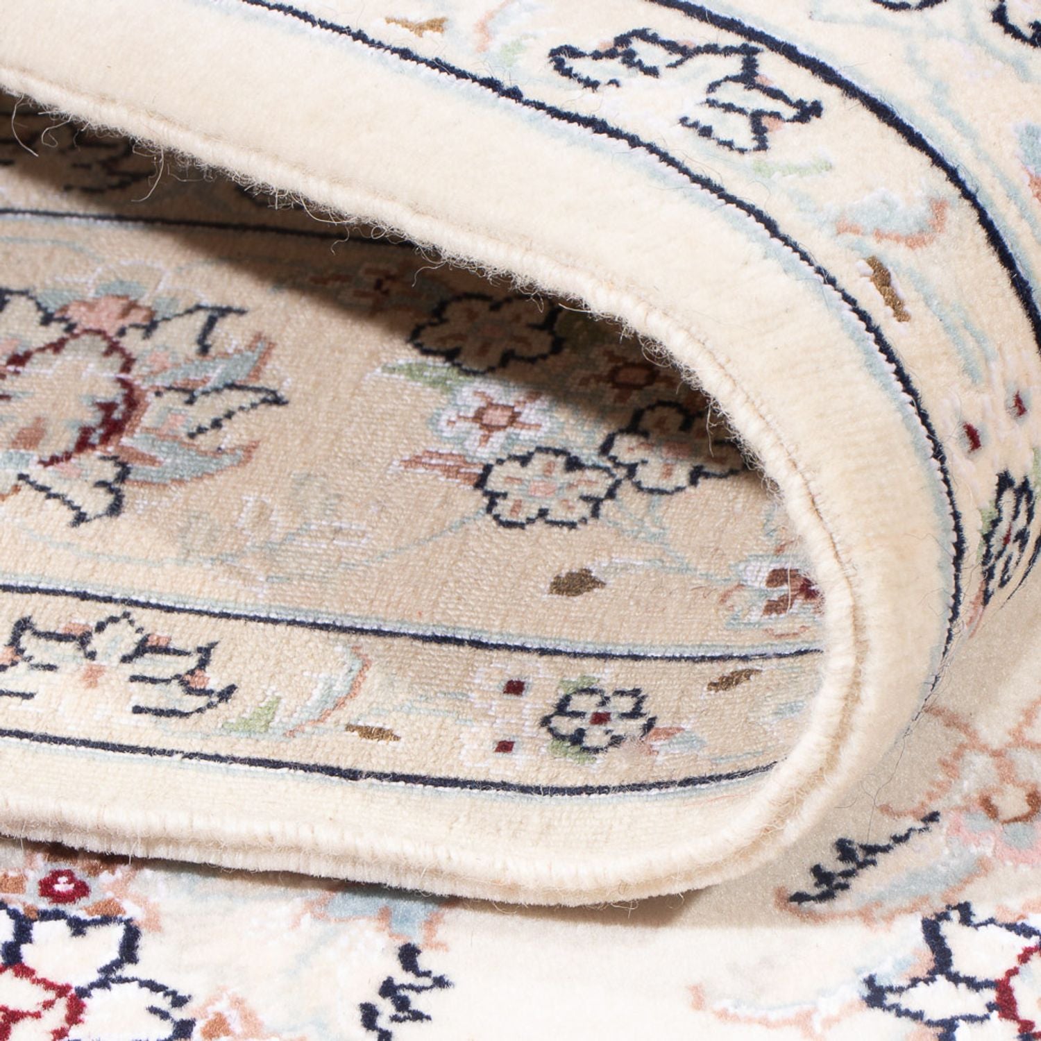 Persisk tæppe - Nain - Premium - 161 x 110 cm - creme