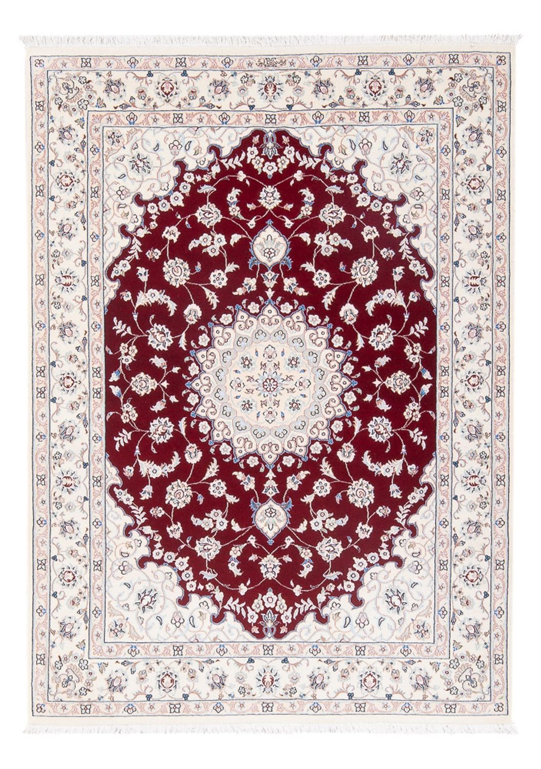 Persisk tæppe - Nain - Premium - 157 x 108 cm - rød