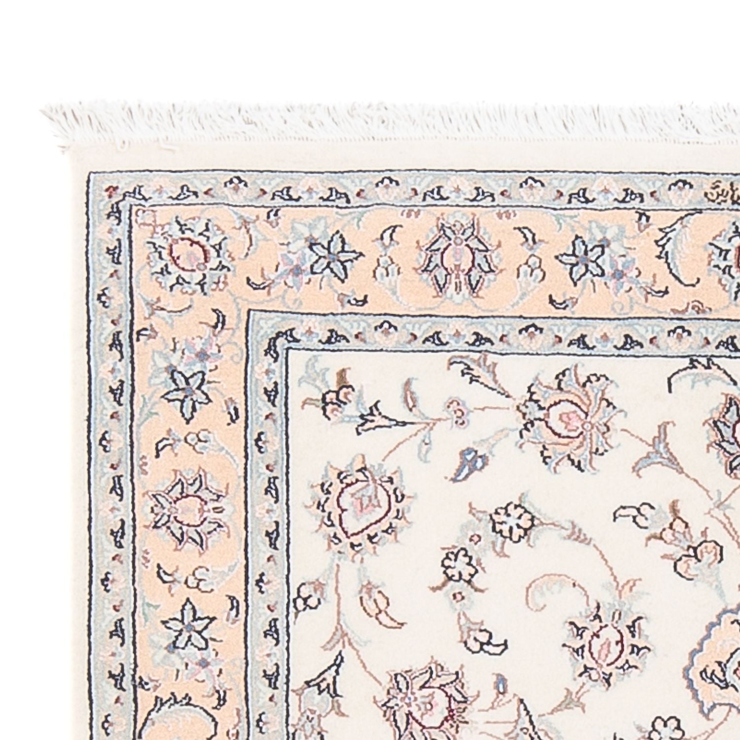 Persisk tæppe - Nain - Premium - 119 x 83 cm - creme