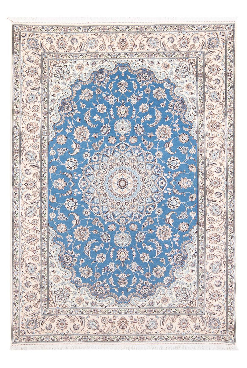 Persisk tæppe - Nain - Premium - 198 x 131 cm - blå