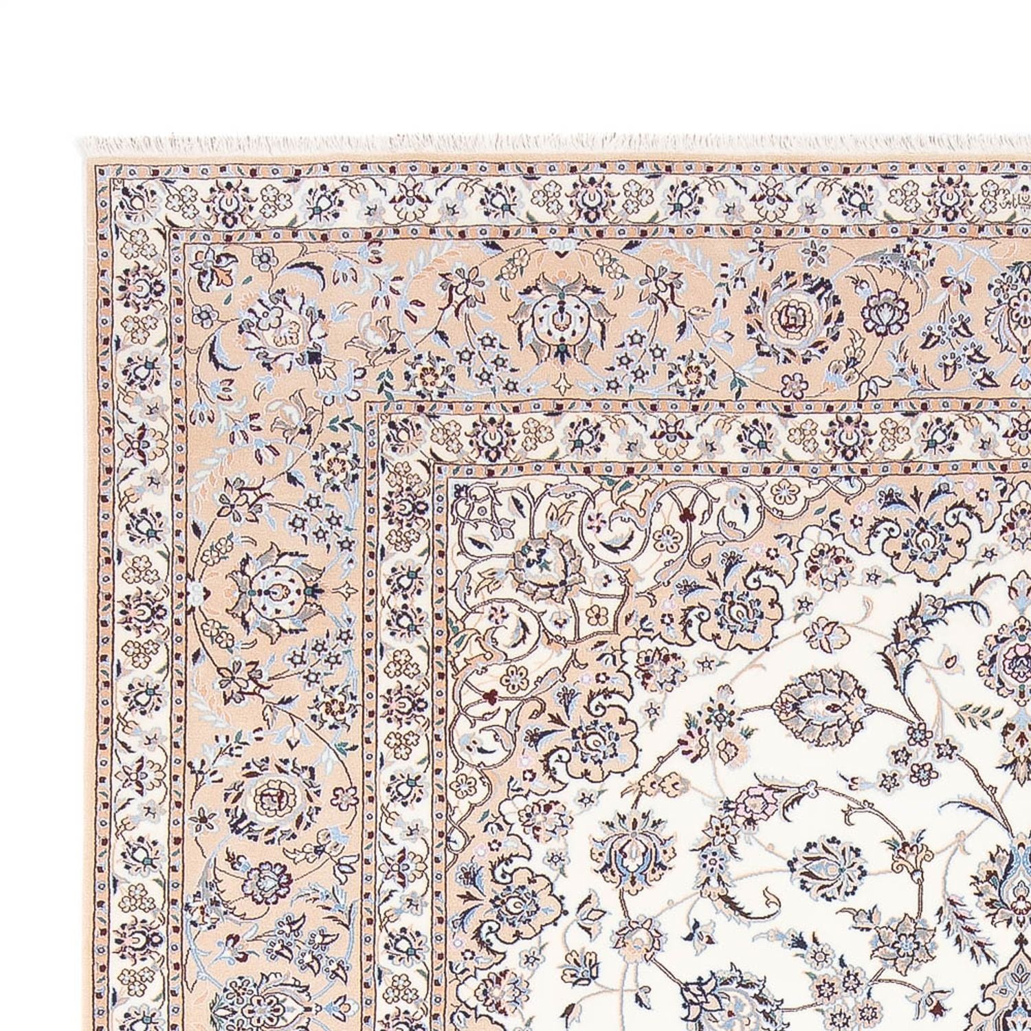 Persisk tæppe - Nain - Premium - 308 x 210 cm - creme