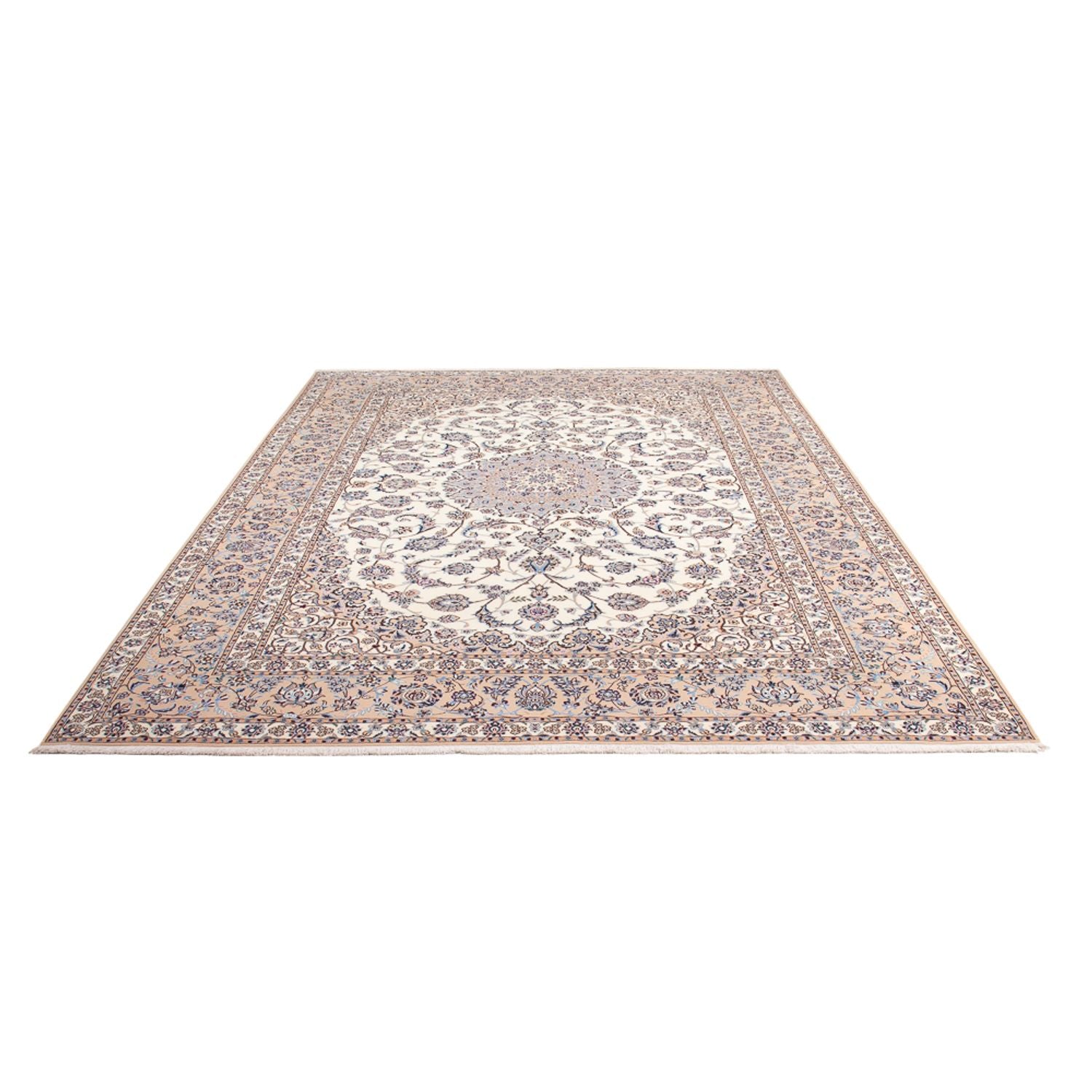 Persisk tæppe - Nain - Premium - 308 x 210 cm - creme