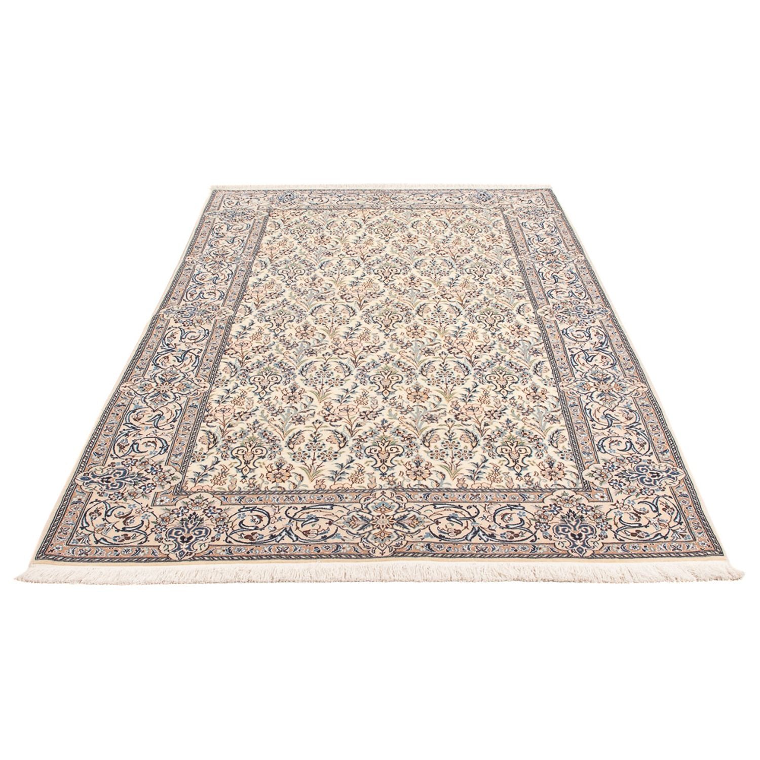 Persisk tæppe - Nain - Premium - 214 x 135 cm - creme