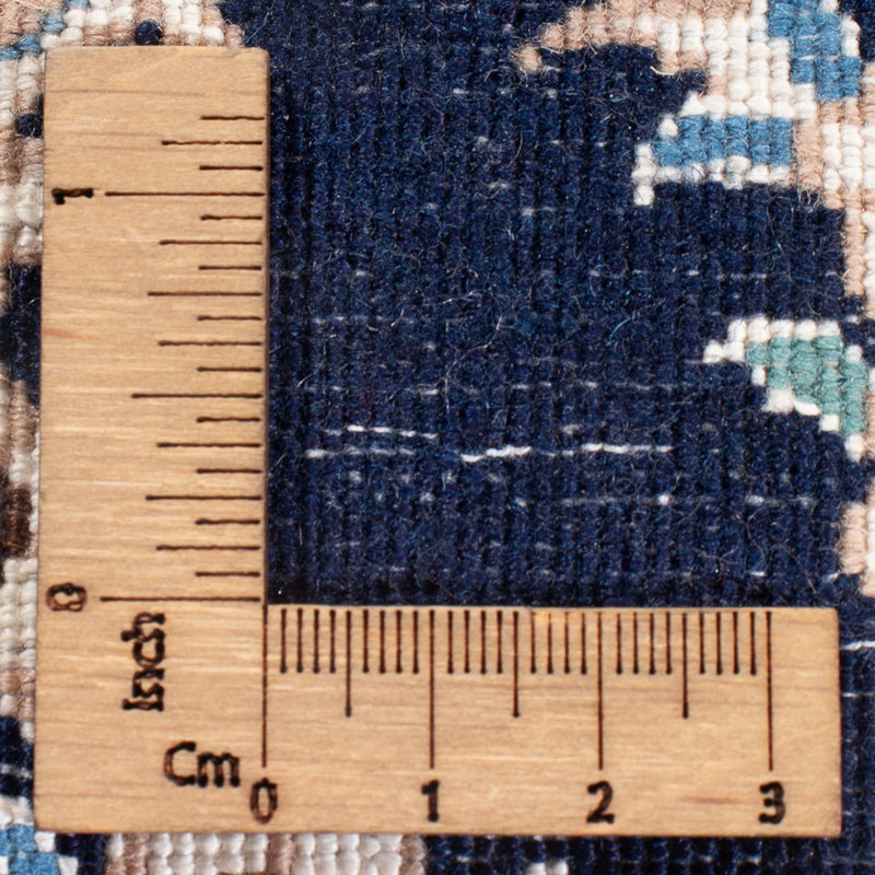 Persisk tæppe - Nain - Premium - 112 x 57 cm - mørkeblå