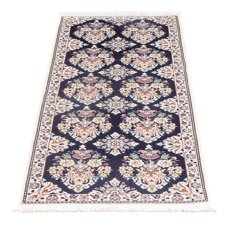 Løber Persisk tæppe - Nain - Premium - 145 x 53 cm - mørkeblå