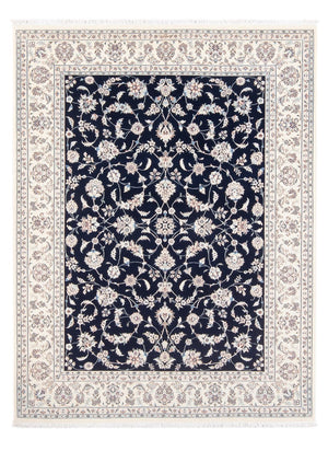 Persisk tæppe - Nain - Premium - 207 x 152 cm - mørkeblå