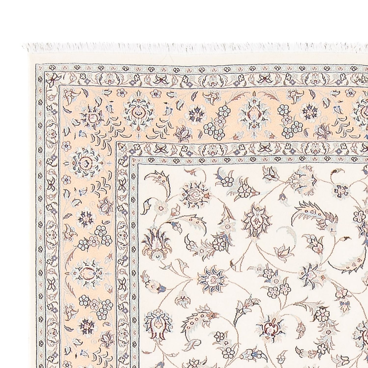 Persisk tæppe - Nain - Premium - 202 x 150 cm - creme