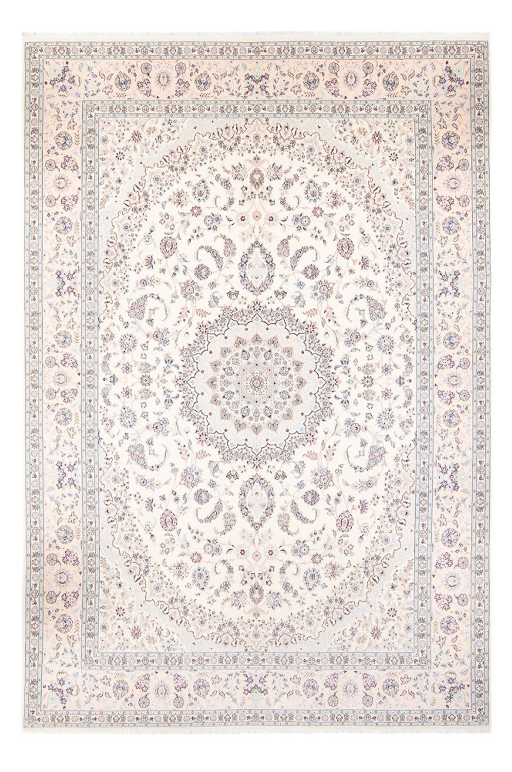 Persisk tæppe - Nain - Premium - 363 x 250 cm - creme