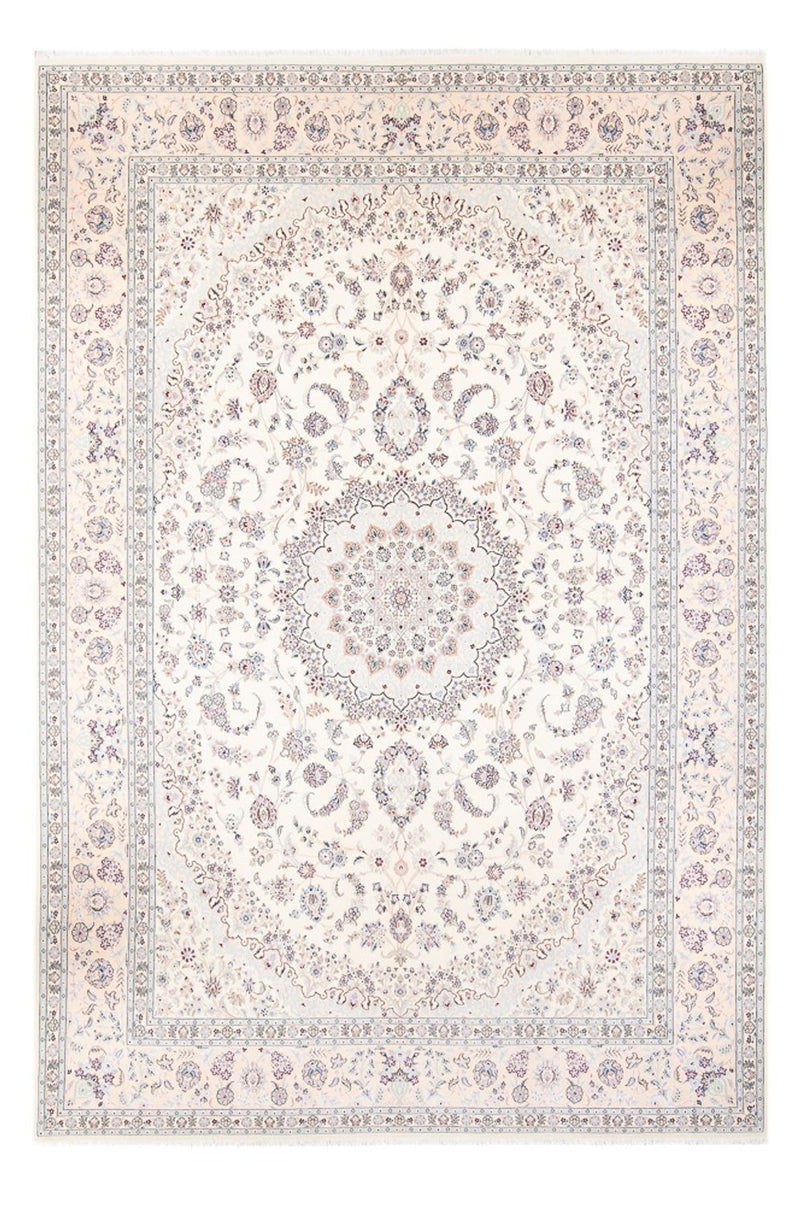 Persisk tæppe - Nain - Premium - 363 x 250 cm - creme