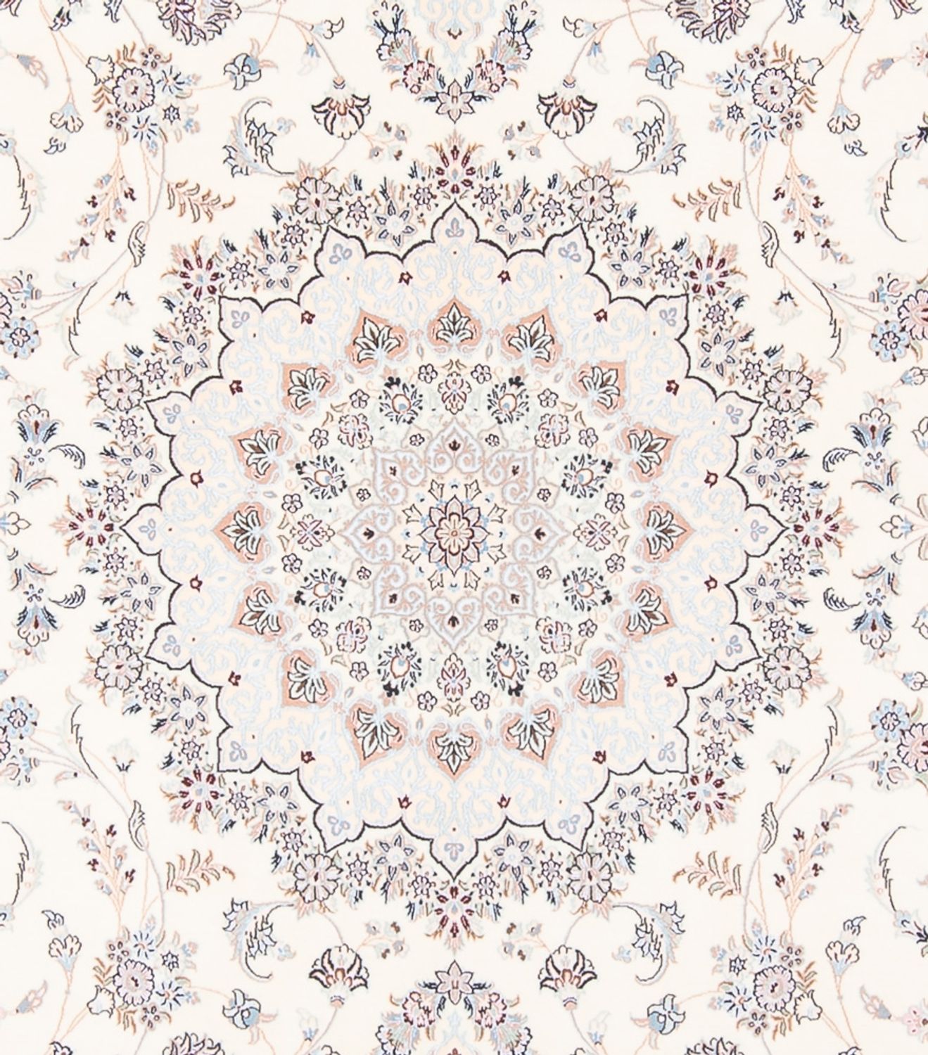 Persisk tæppe - Nain - Premium - 363 x 250 cm - creme