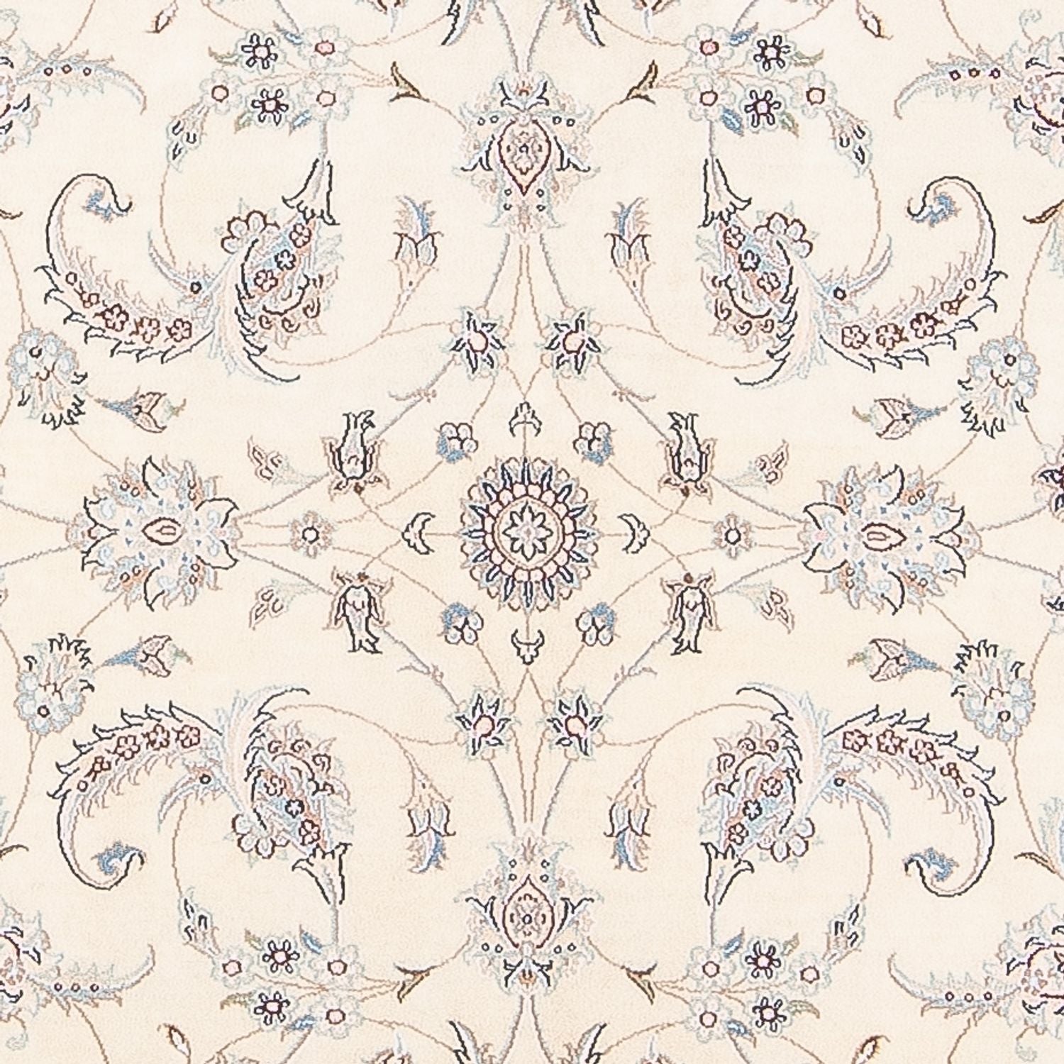 Persisk tæppe - Nain - Premium - 241 x 170 cm - lys beige