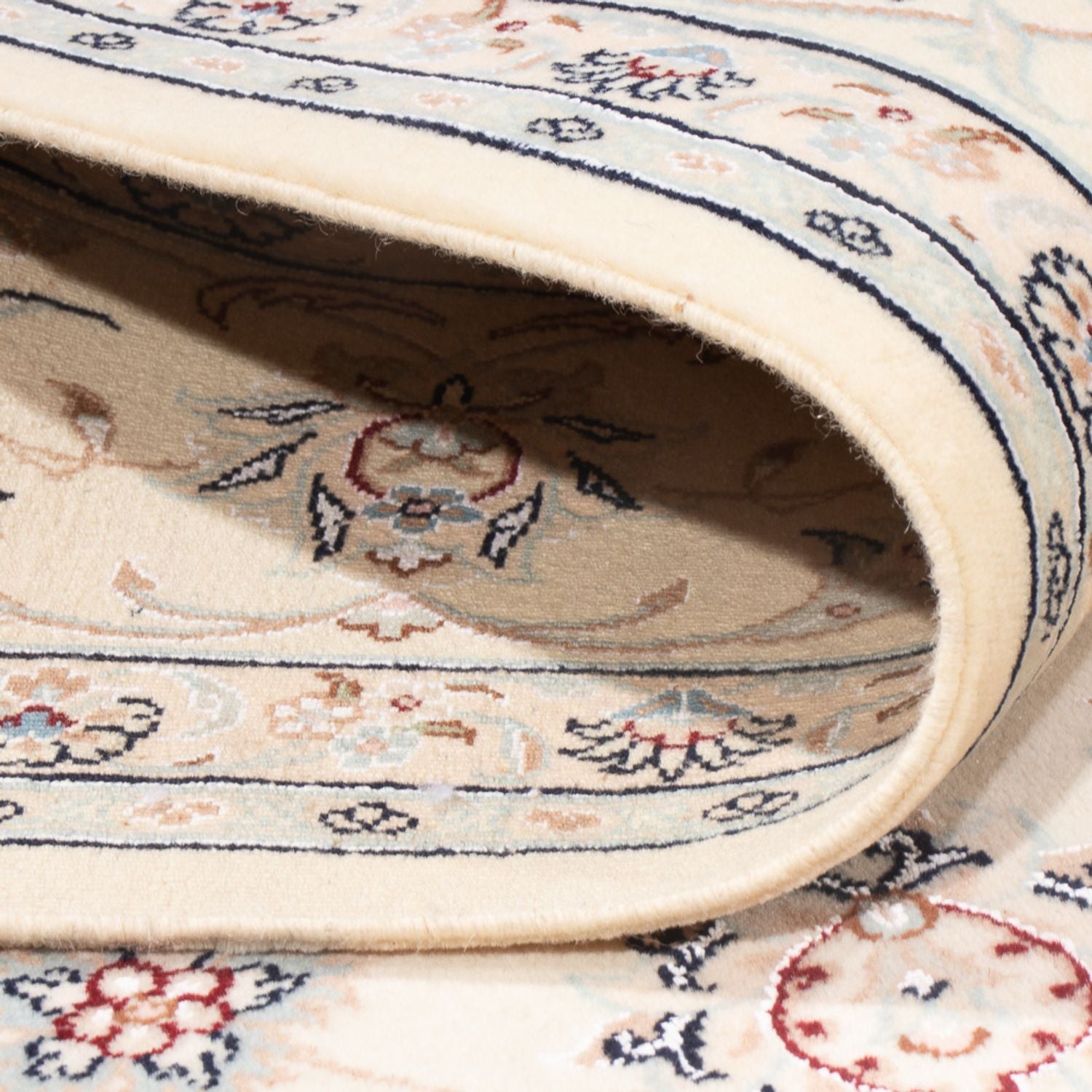 Persisk tæppe - Nain - Premium - 241 x 170 cm - lys beige