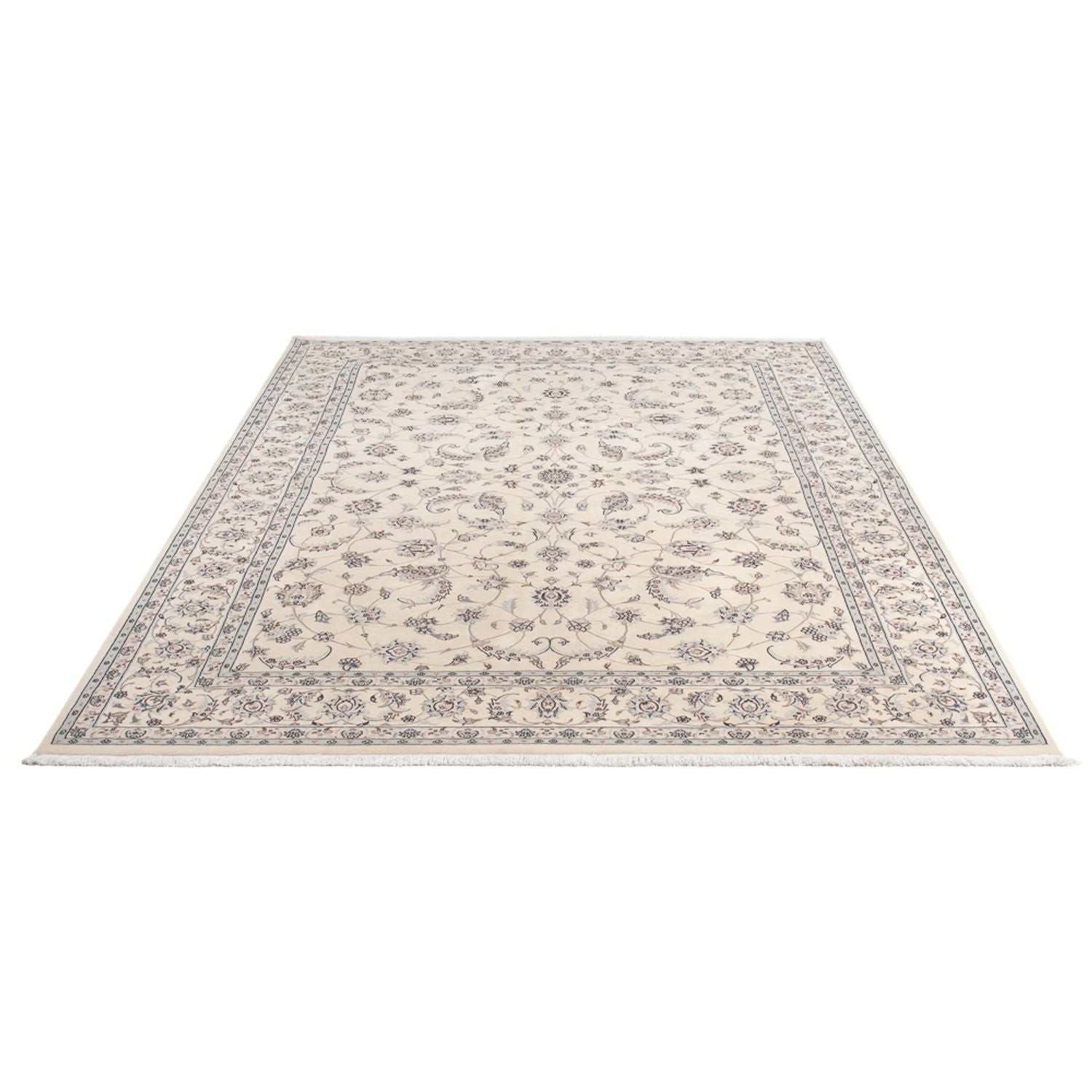 Persisk tæppe - Nain - Premium - 241 x 170 cm - lys beige