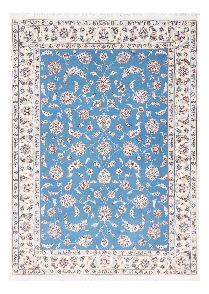 Persisk tæppe - Nain - Premium - 155 x 110 cm - blå