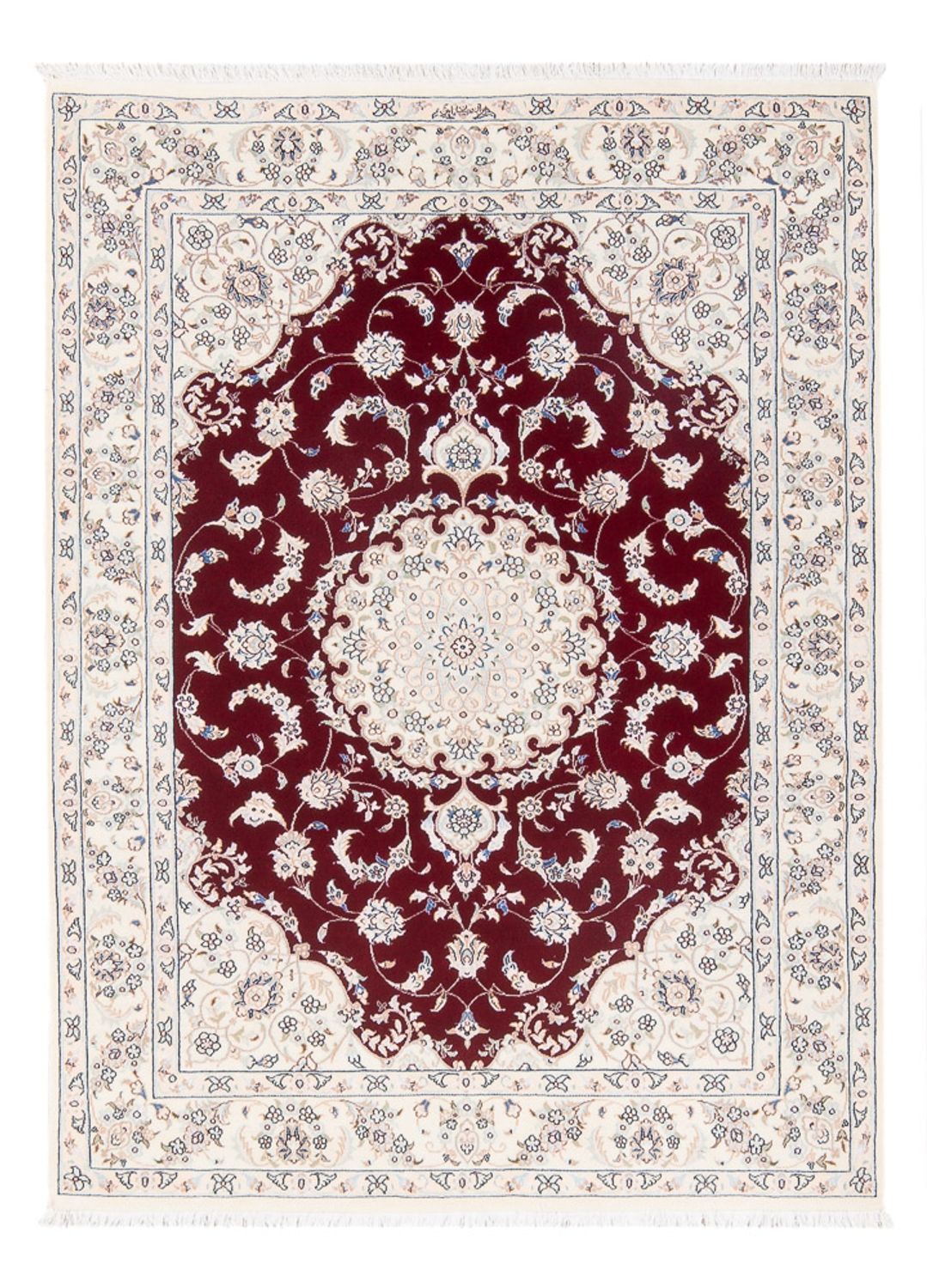 Persisk tæppe - Nain - Premium - 158 x 109 cm - rød