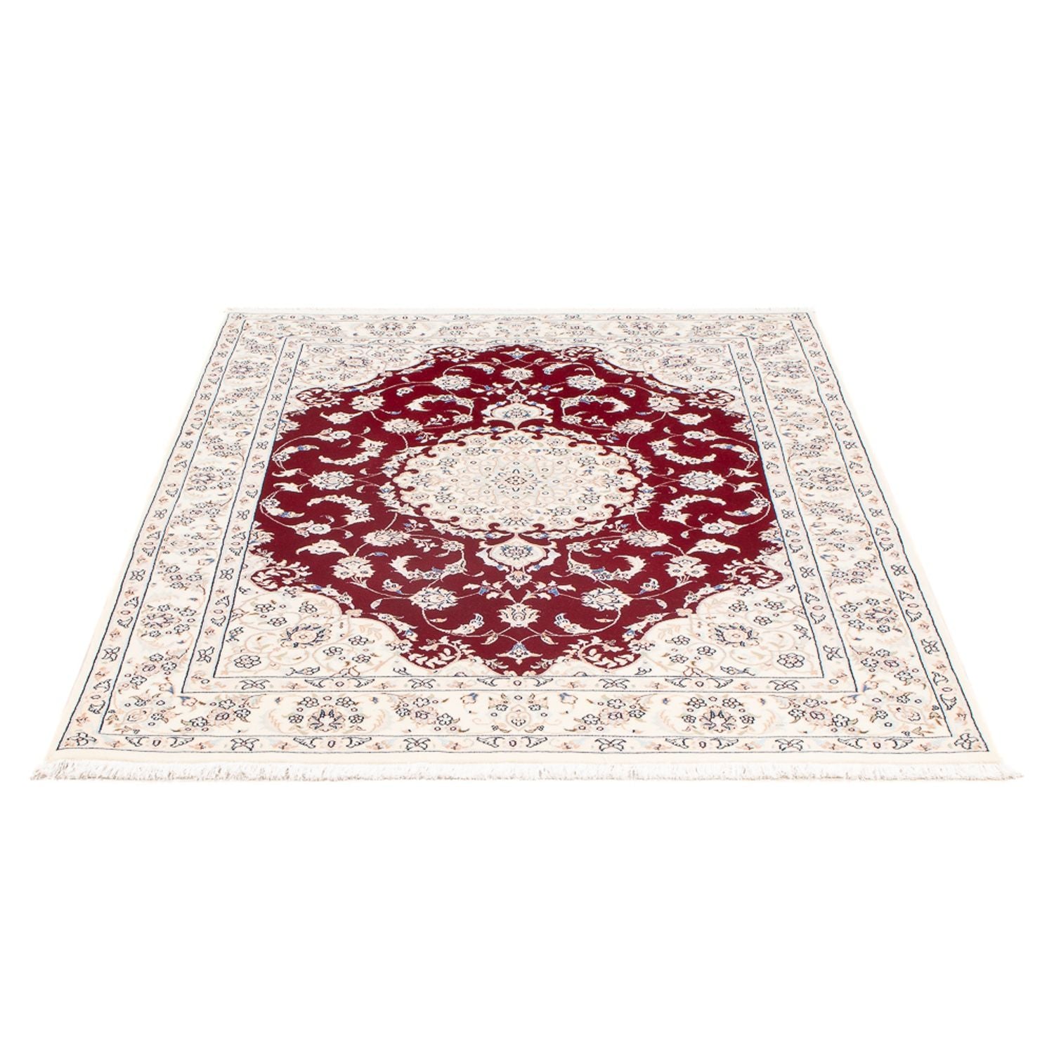 Persisk tæppe - Nain - Premium - 158 x 109 cm - rød