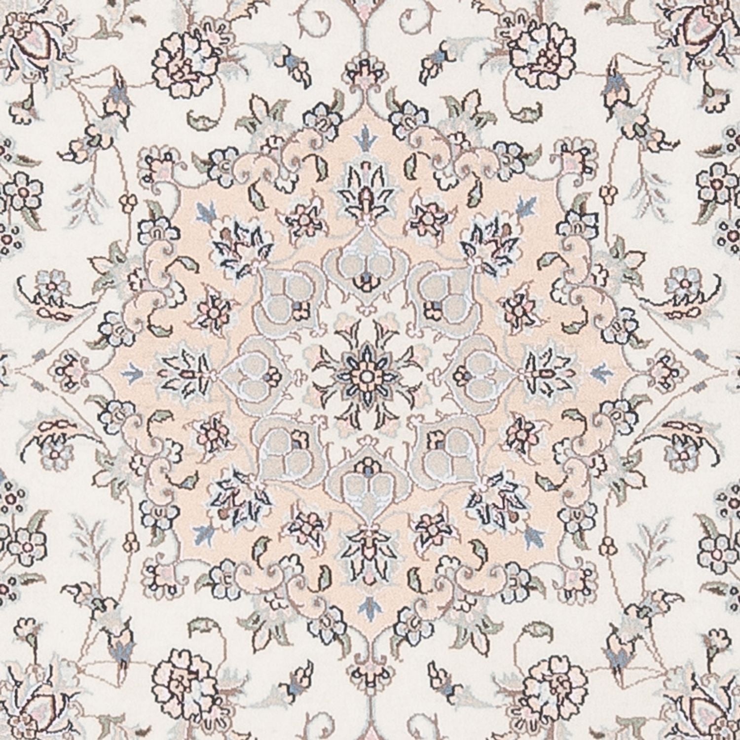 Persisk tæppe - Nain - Premium - 161 x 109 cm - creme