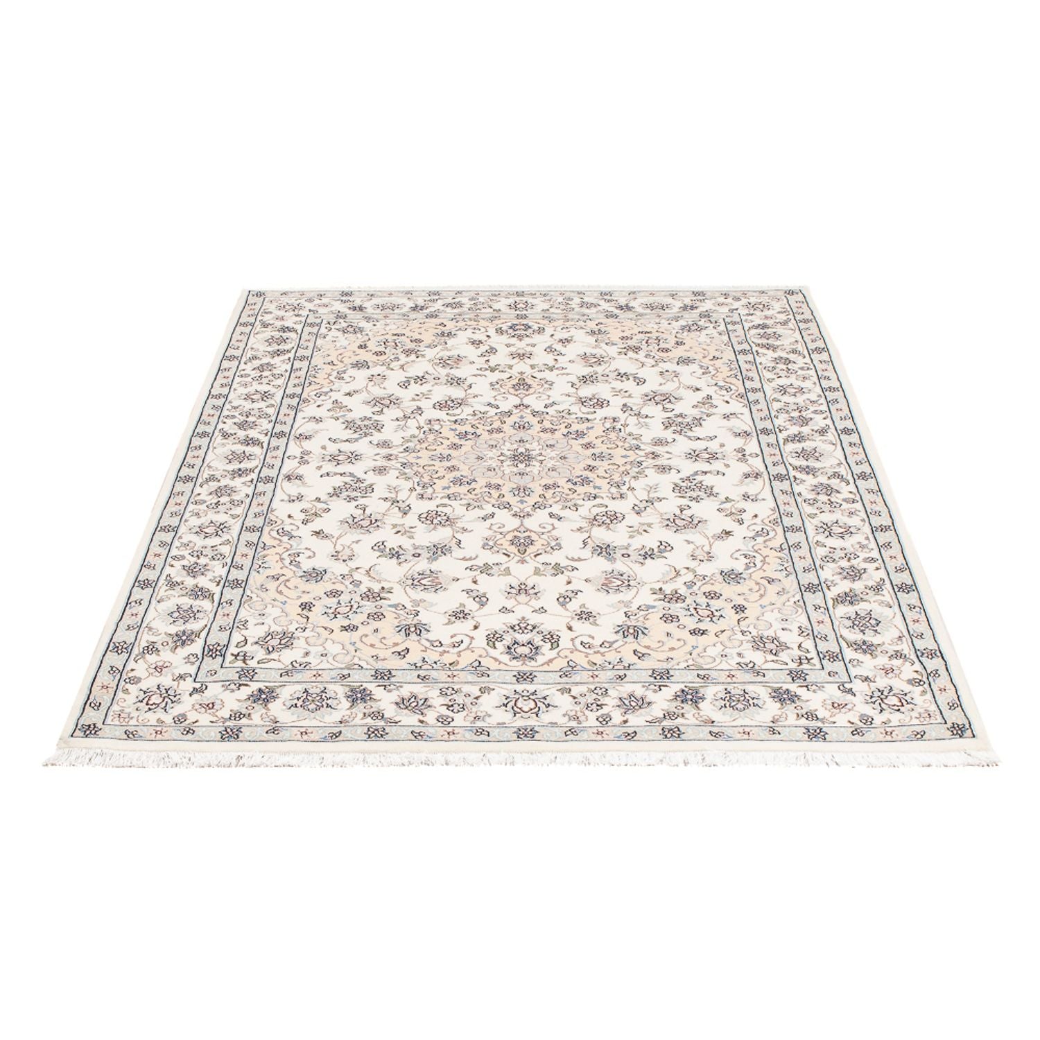Persisk tæppe - Nain - Premium - 161 x 109 cm - creme