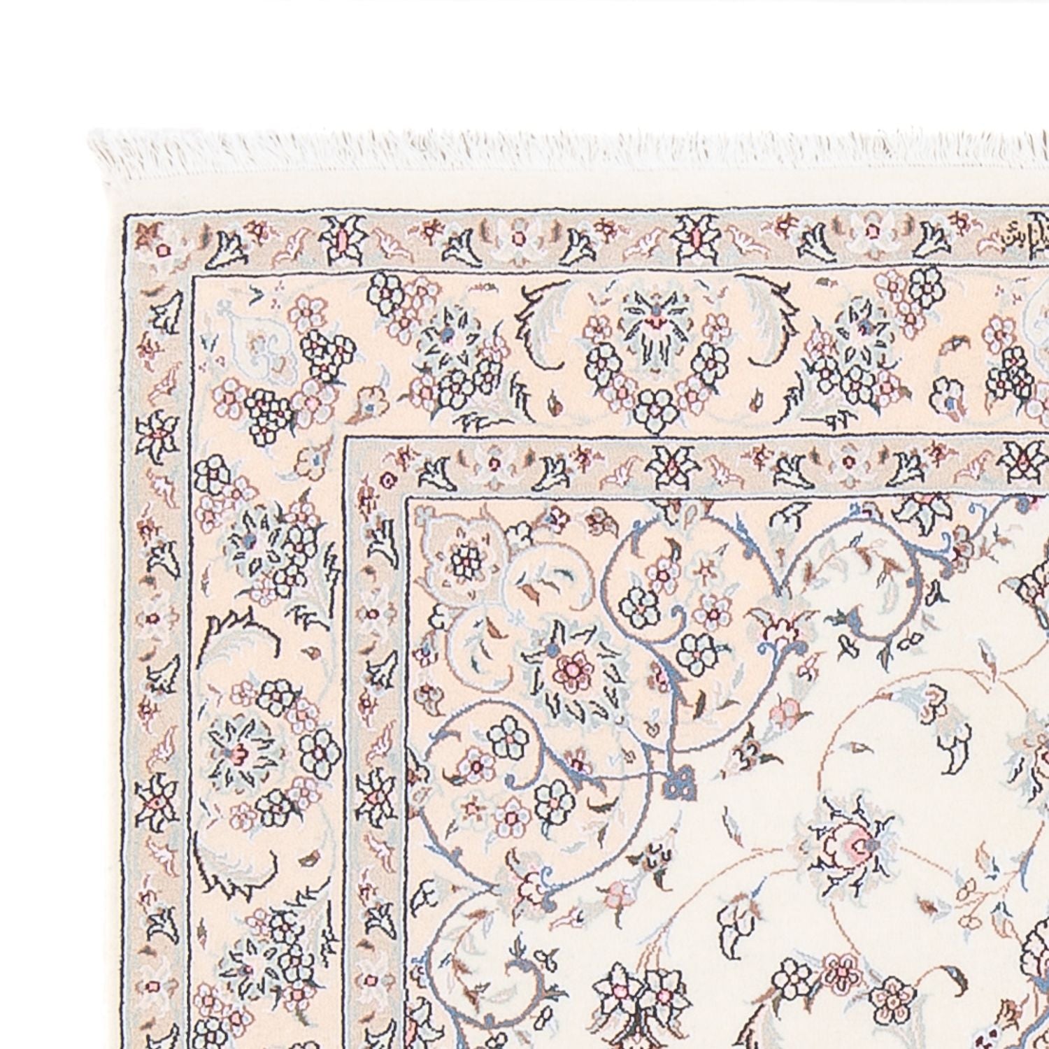 Persisk tæppe - Nain - Premium - 158 x 111 cm - creme