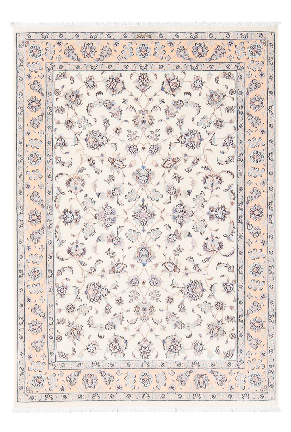 Persisk tæppe - Nain - Premium - 160 x 110 cm - creme