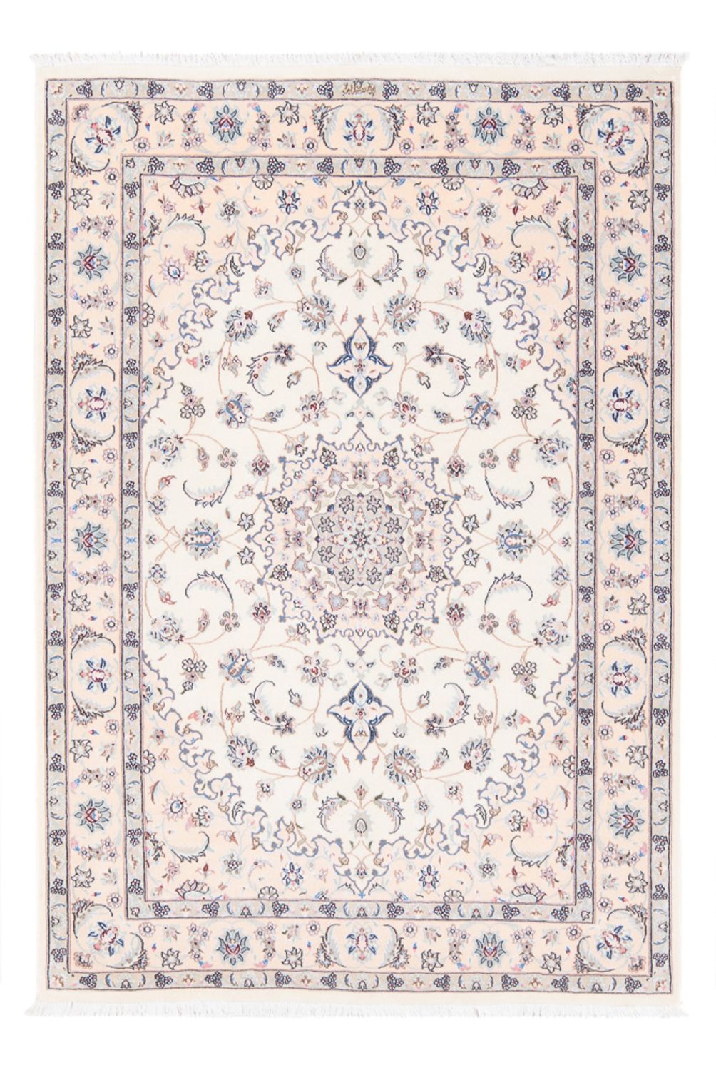 Persisk tæppe - Nain - Premium - 160 x 108 cm - creme
