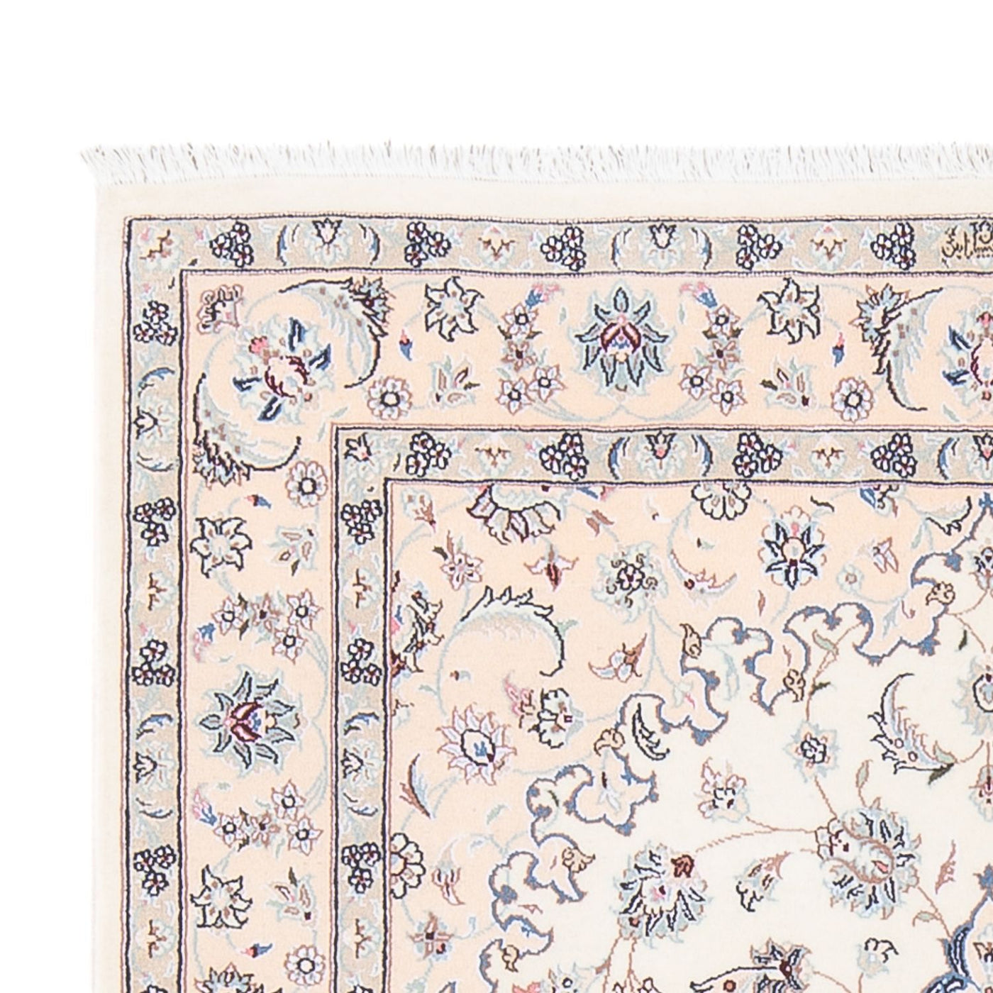 Persisk tæppe - Nain - Premium - 160 x 108 cm - creme