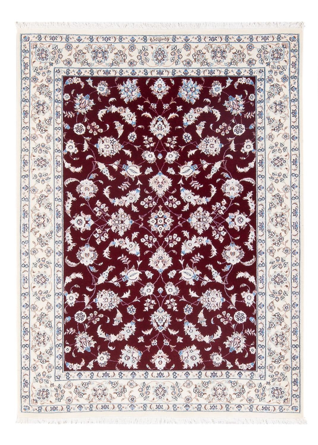 Persisk tæppe - Nain - Premium - 153 x 108 cm - rød