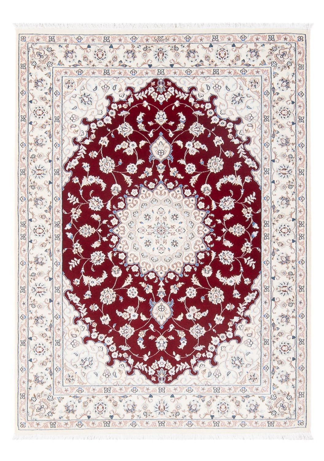 Persisk tæppe - Nain - Premium - 157 x 110 cm - rød
