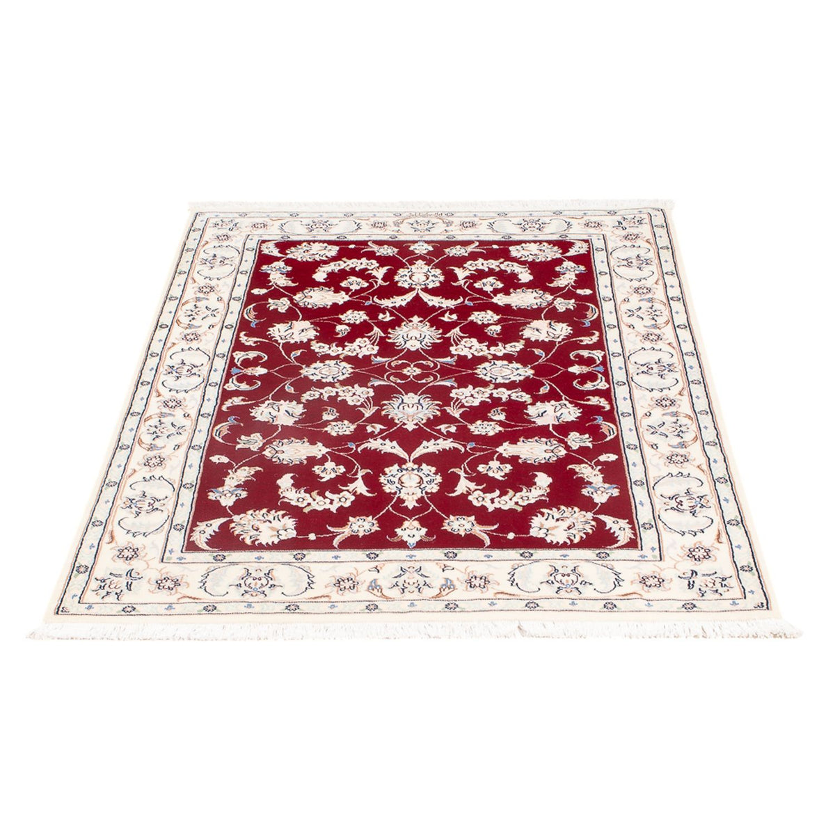 Persisk tæppe - Nain - Premium - 125 x 83 cm - rød