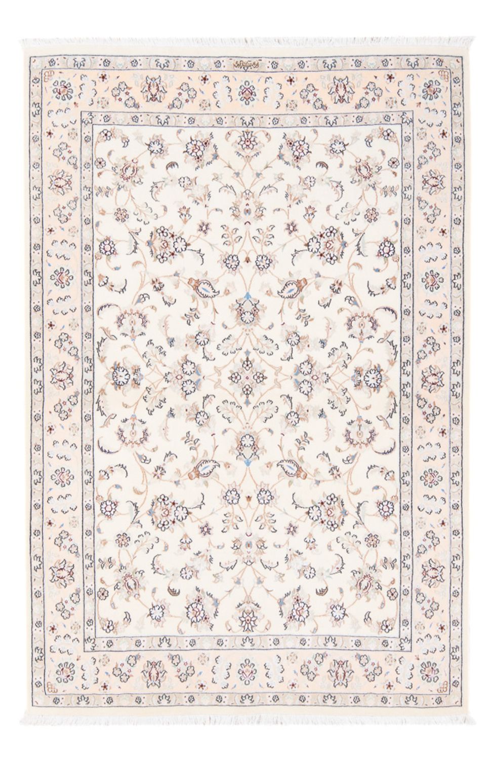 Persisk tæppe - Nain - Premium - 158 x 108 cm - creme
