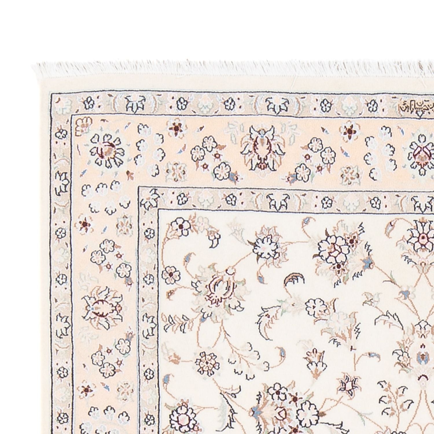 Persisk tæppe - Nain - Premium - 158 x 108 cm - creme