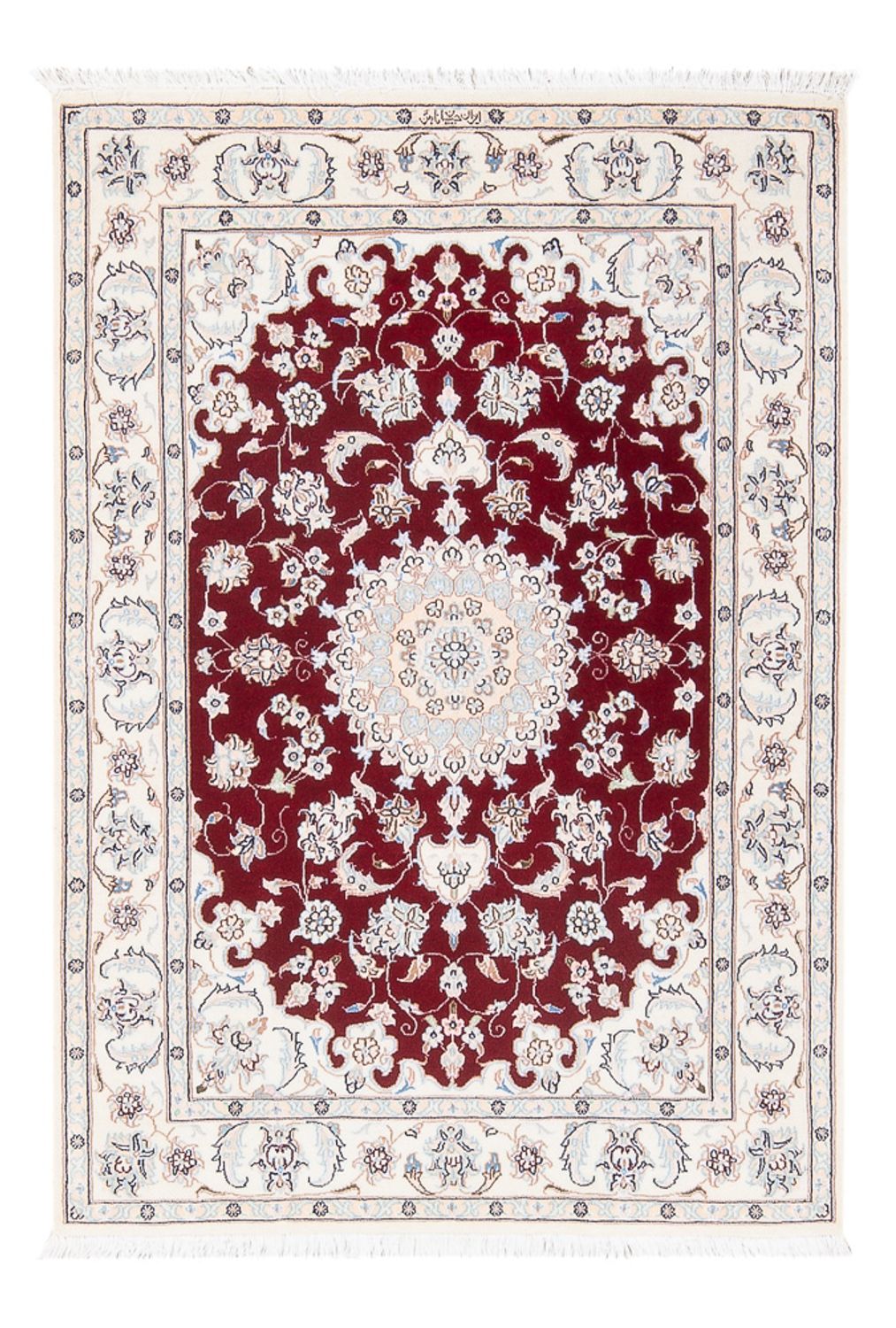 Persisk tæppe - Nain - Premium - 120 x 80 cm - rød