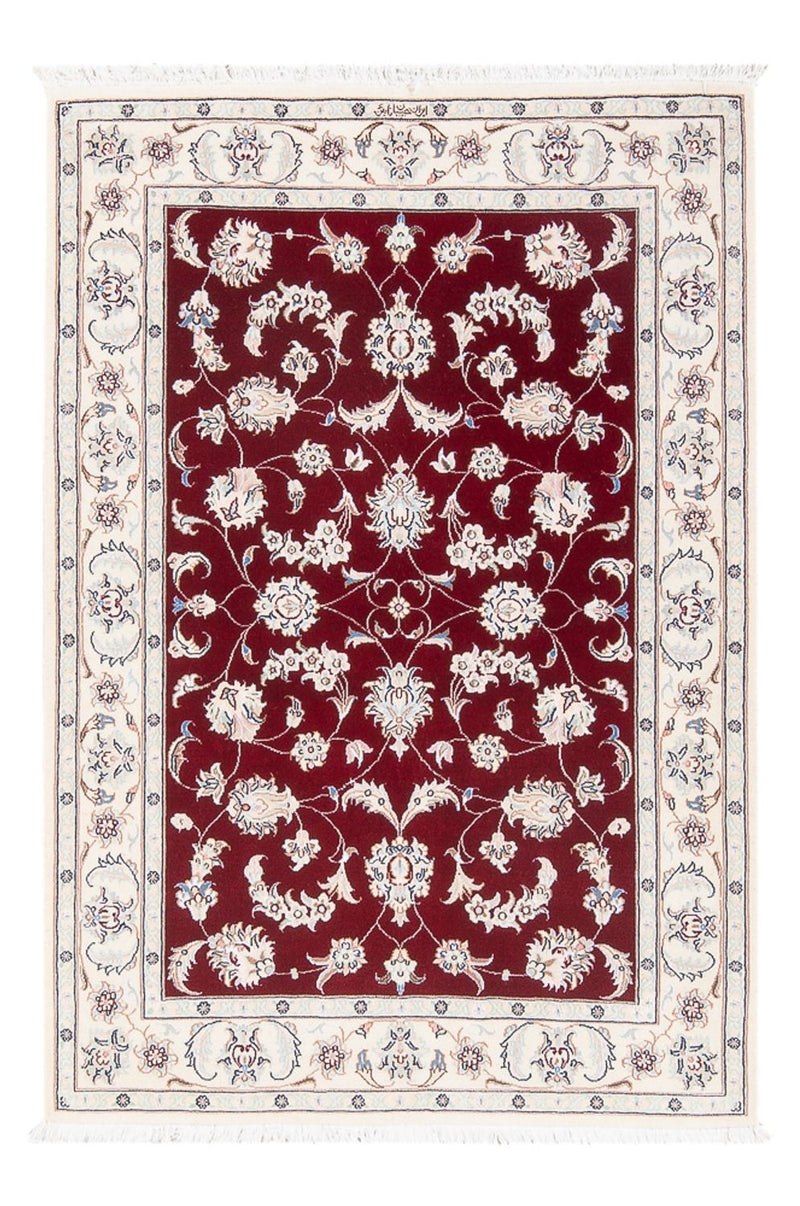 Persisk tæppe - Nain - Premium - 125 x 84 cm - rød