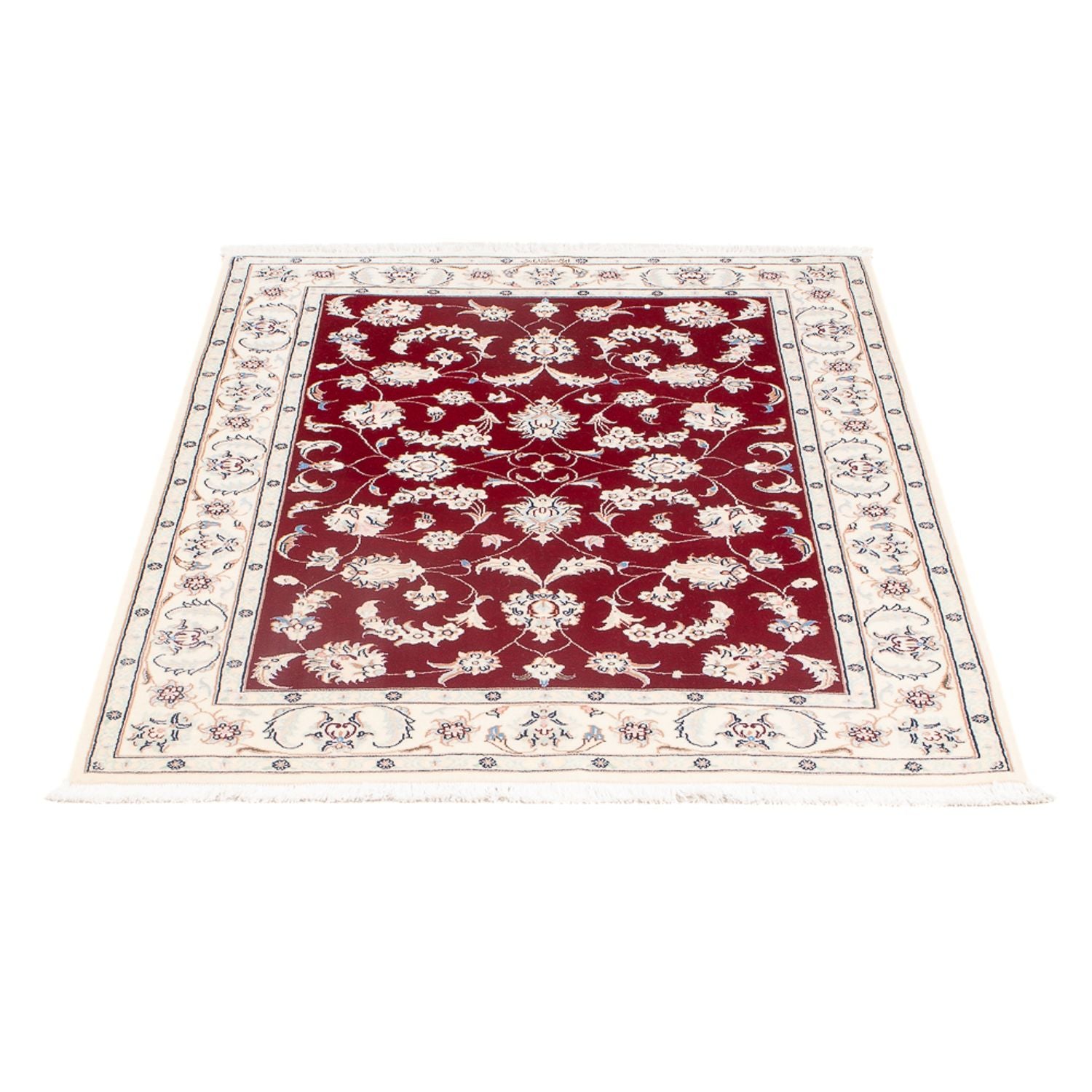 Persisk tæppe - Nain - Premium - 125 x 84 cm - rød