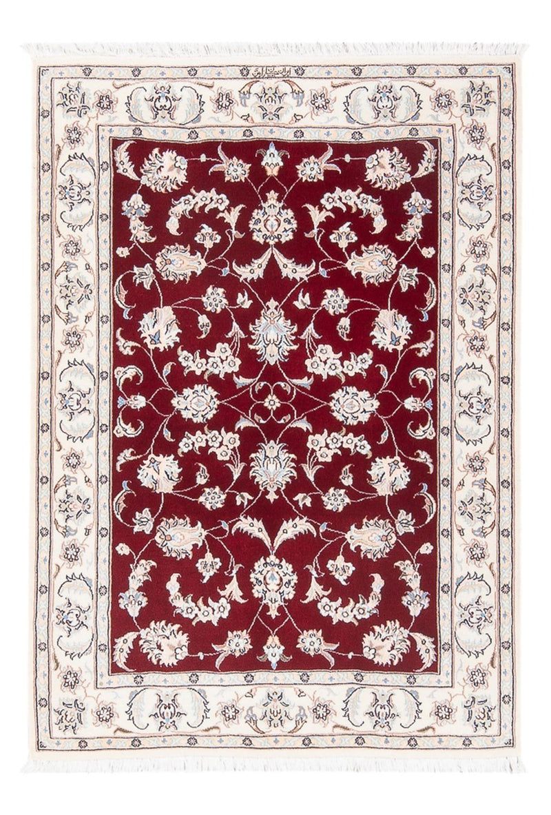 Persisk tæppe - Nain - Premium - 118 x 83 cm - rød