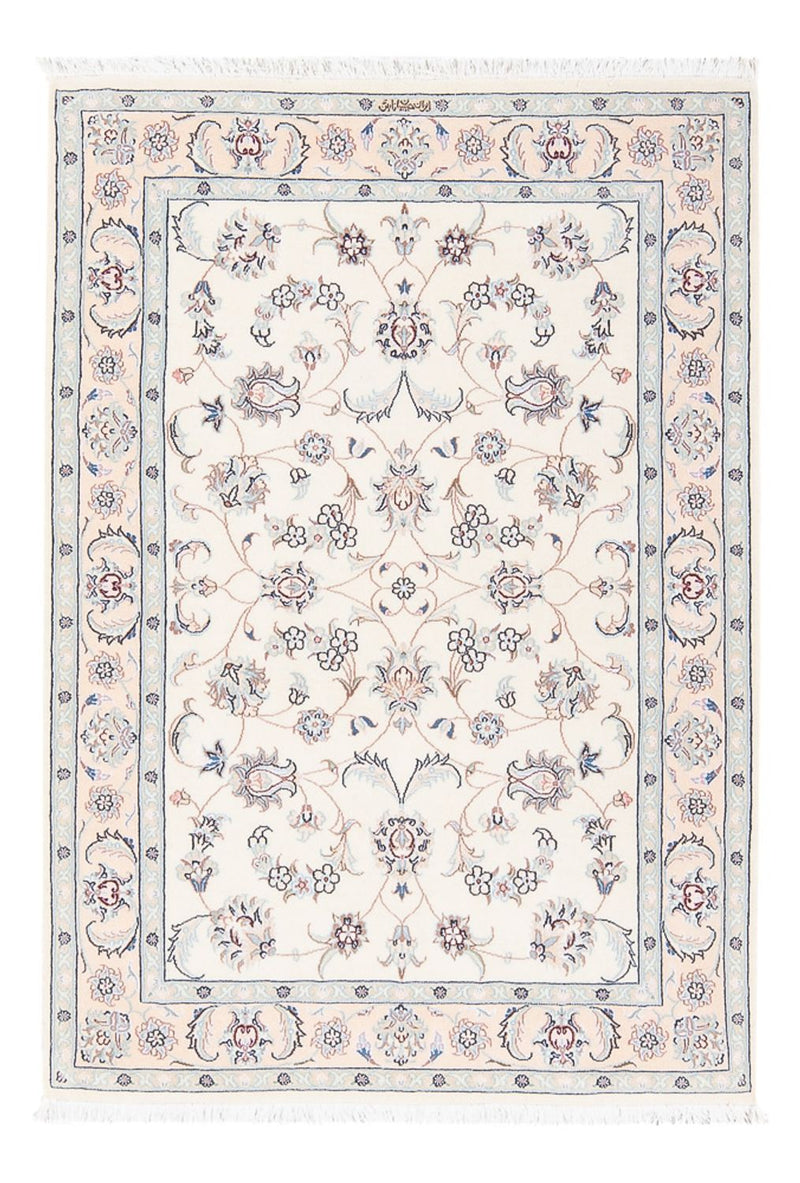 Persisk tæppe - Nain - Premium - 121 x 82 cm - creme