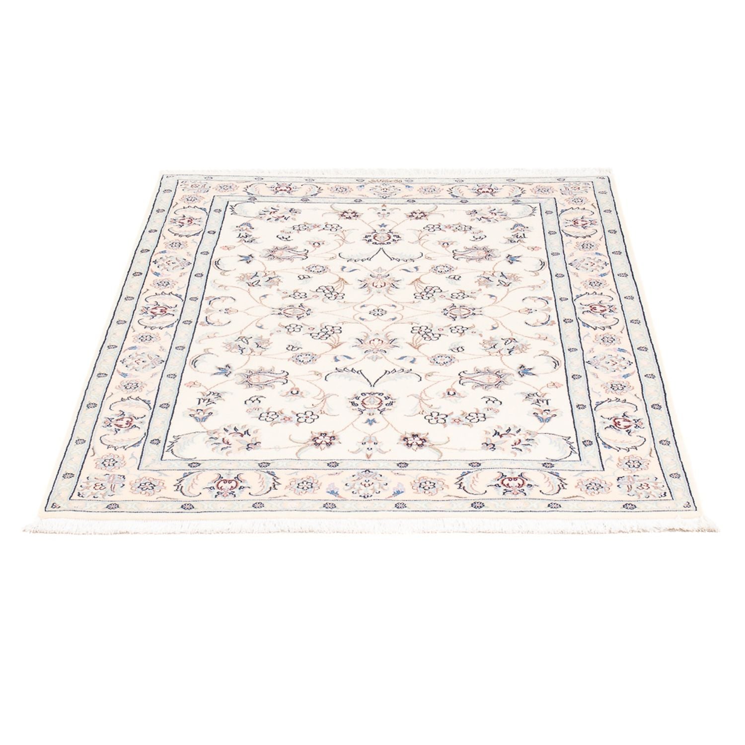 Persisk tæppe - Nain - Premium - 121 x 82 cm - creme