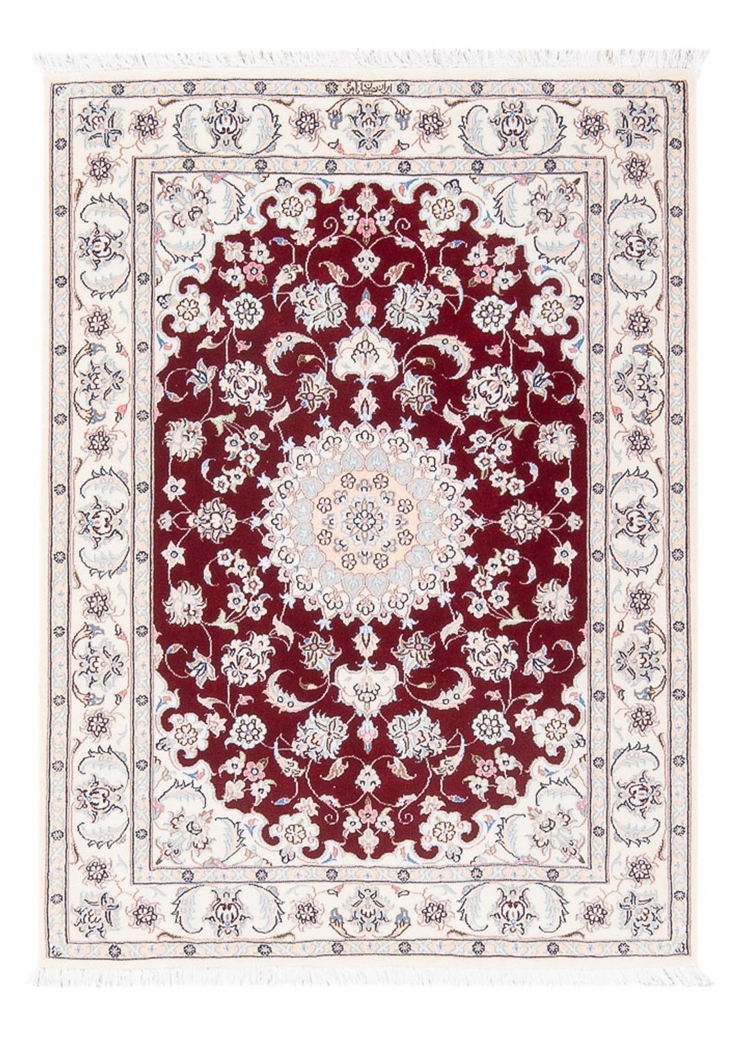 Persisk tæppe - Nain - Premium - 114 x 84 cm - rød