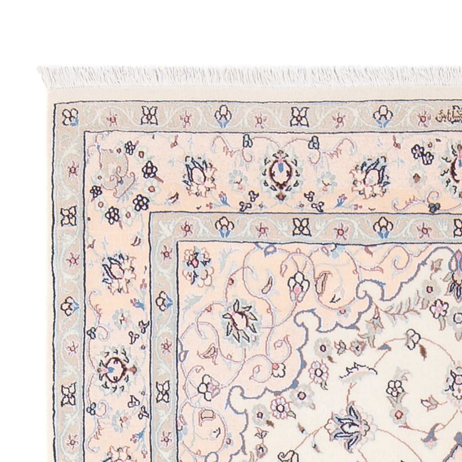 Persisk tæppe - Nain - Premium - 165 x 108 cm - creme
