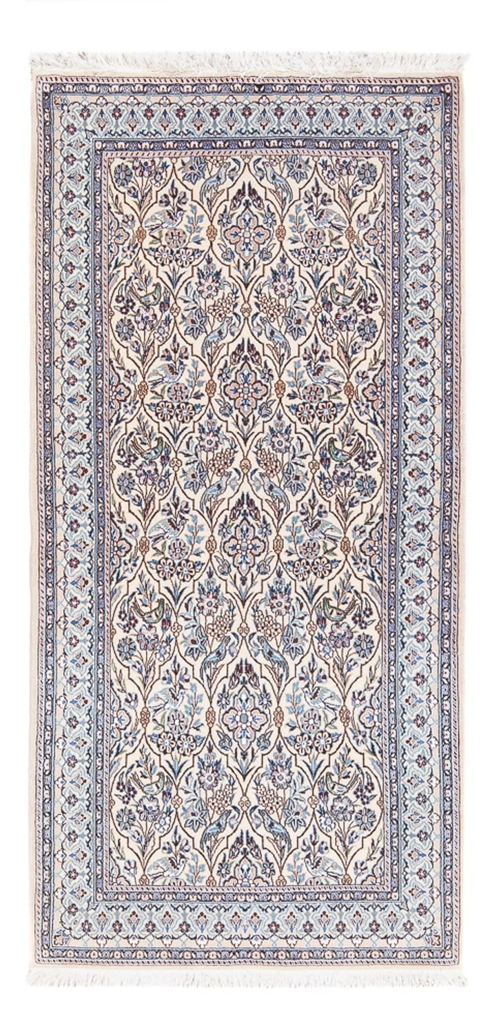 Persisk tæppe - Nain - Premium - 145 x 71 cm - mørk beige