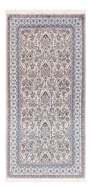 Persisk tæppe - Nain - Premium - 145 x 71 cm - mørk beige